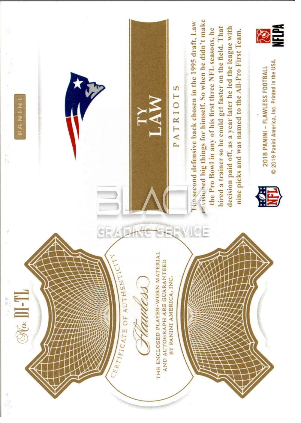 Back - Panini Flawless Football