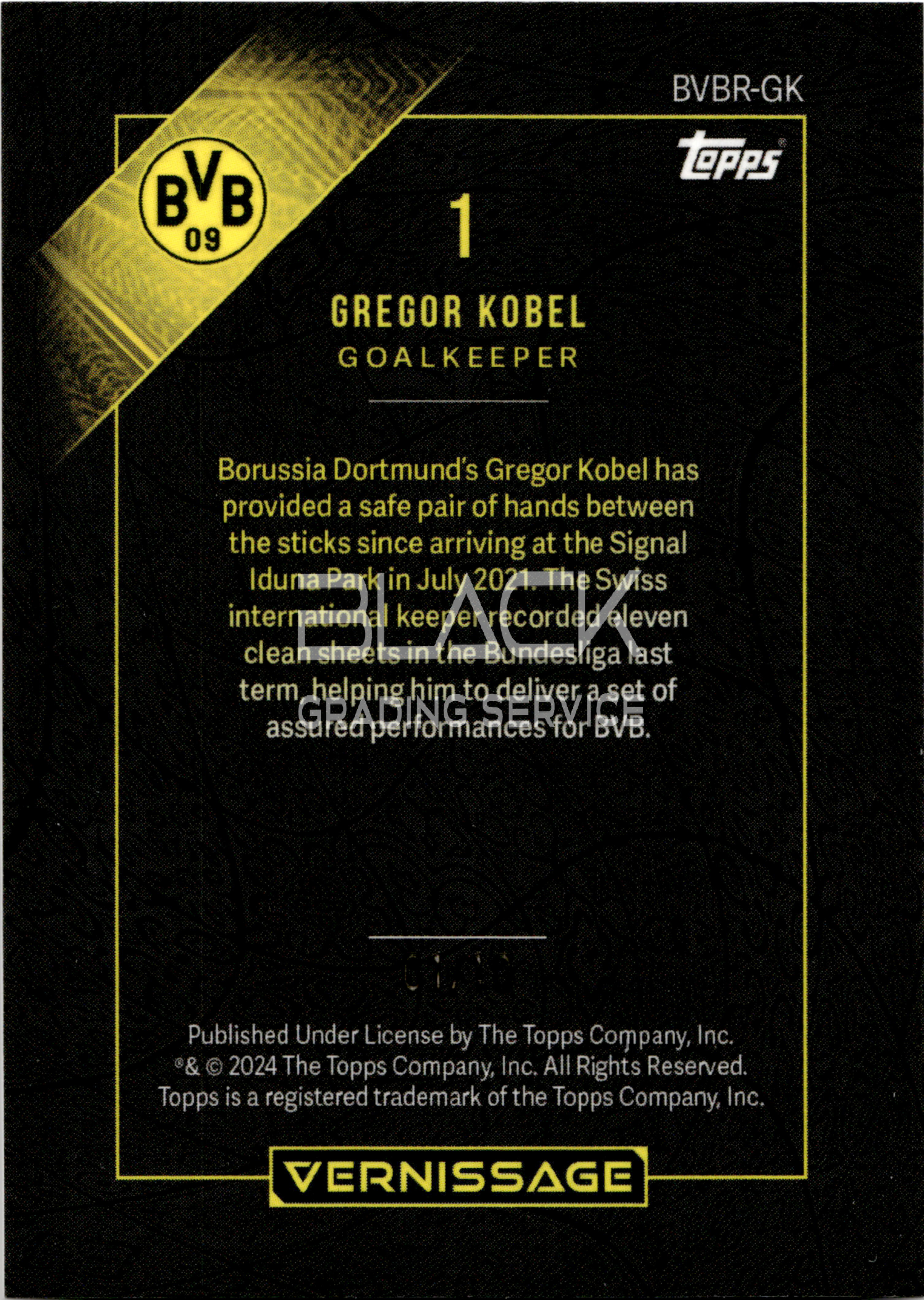 Back - Topps Vernissage Borussia Dortmund