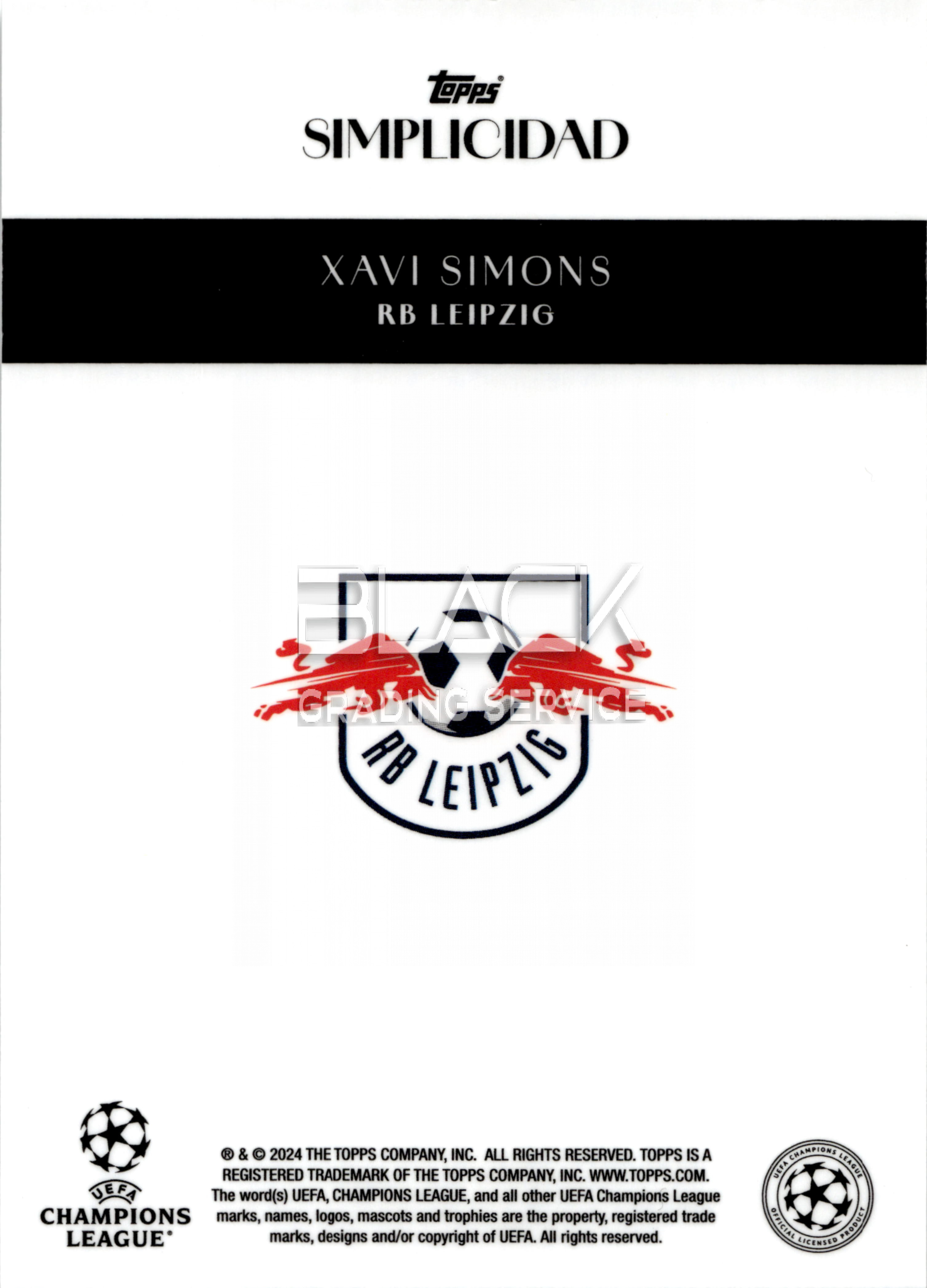 Back - Topps UCC Simplicidad