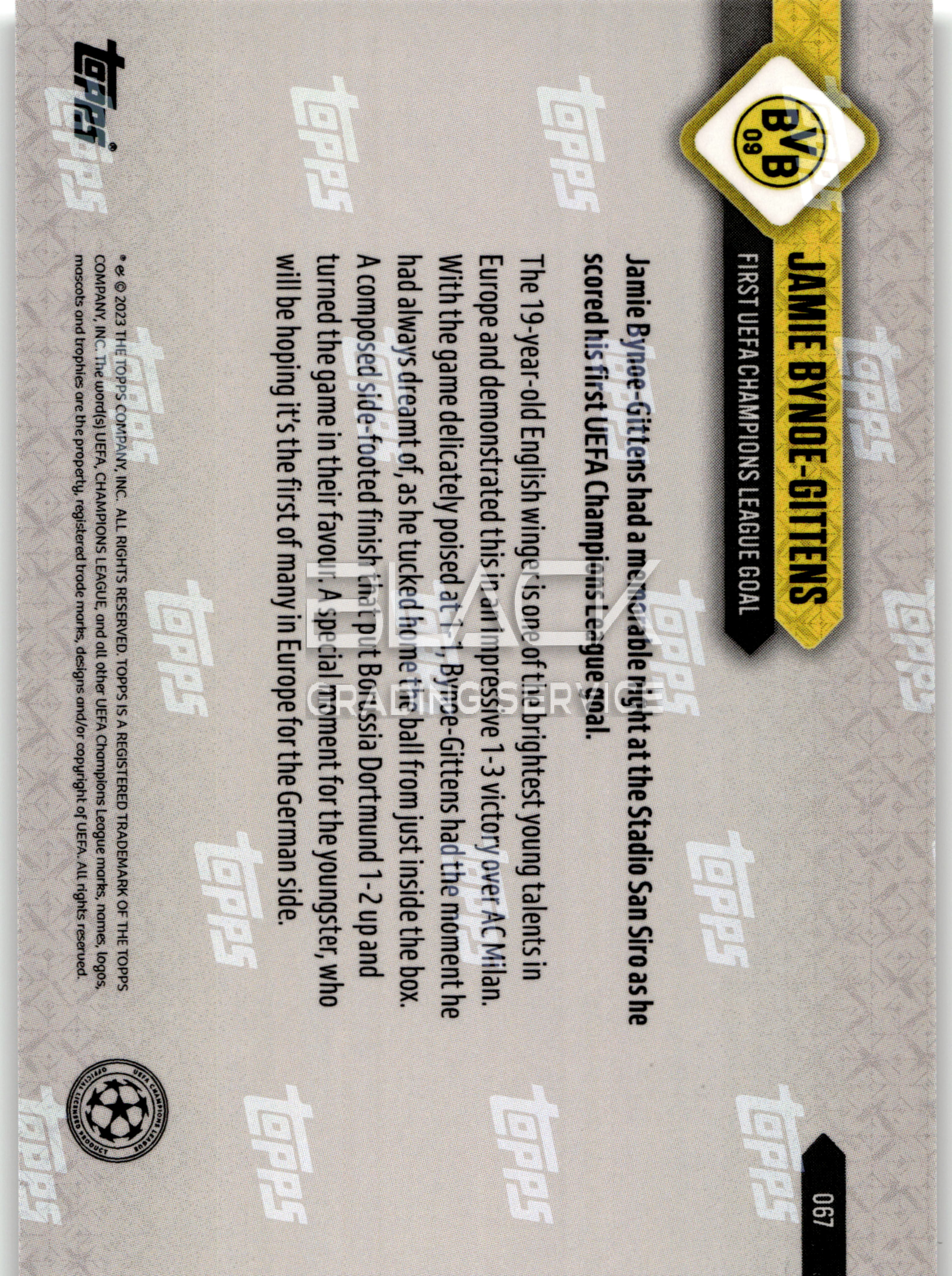 Back - Topps Now UCL First UEFA Champions League goal