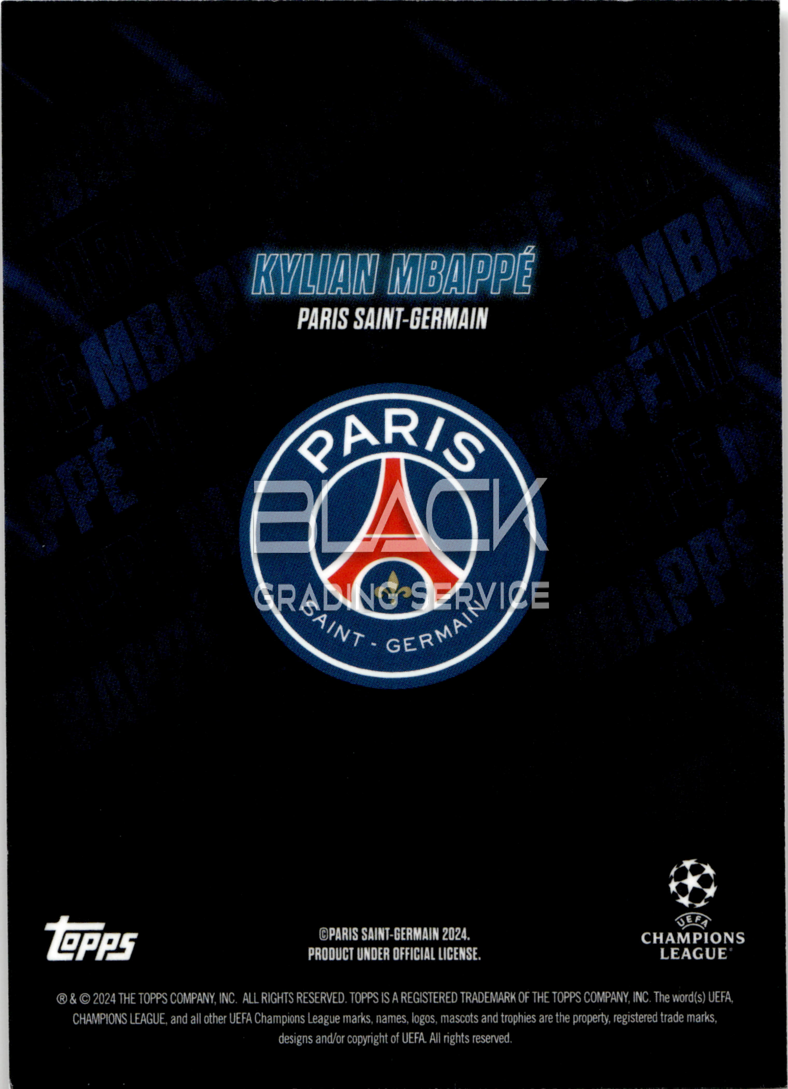 Back - Topps UCC Showtime