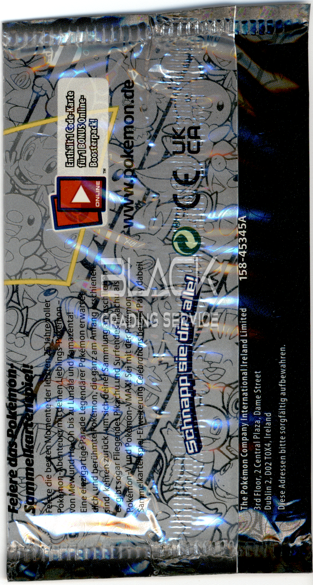 Back - Pokemon SWSH GER CELEBRATIONS 25TH