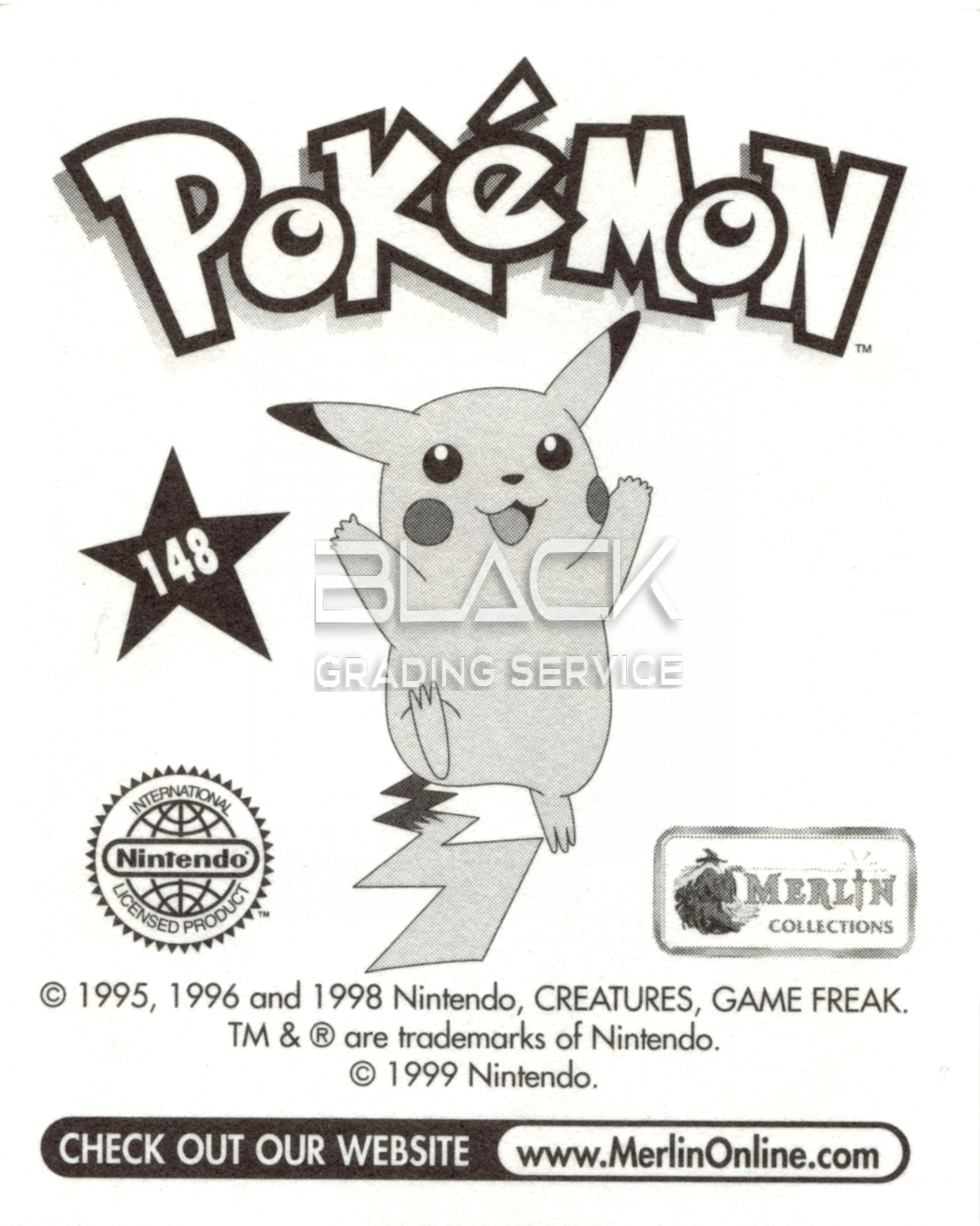 Back - Pokemon Merlin Stickers Series 1