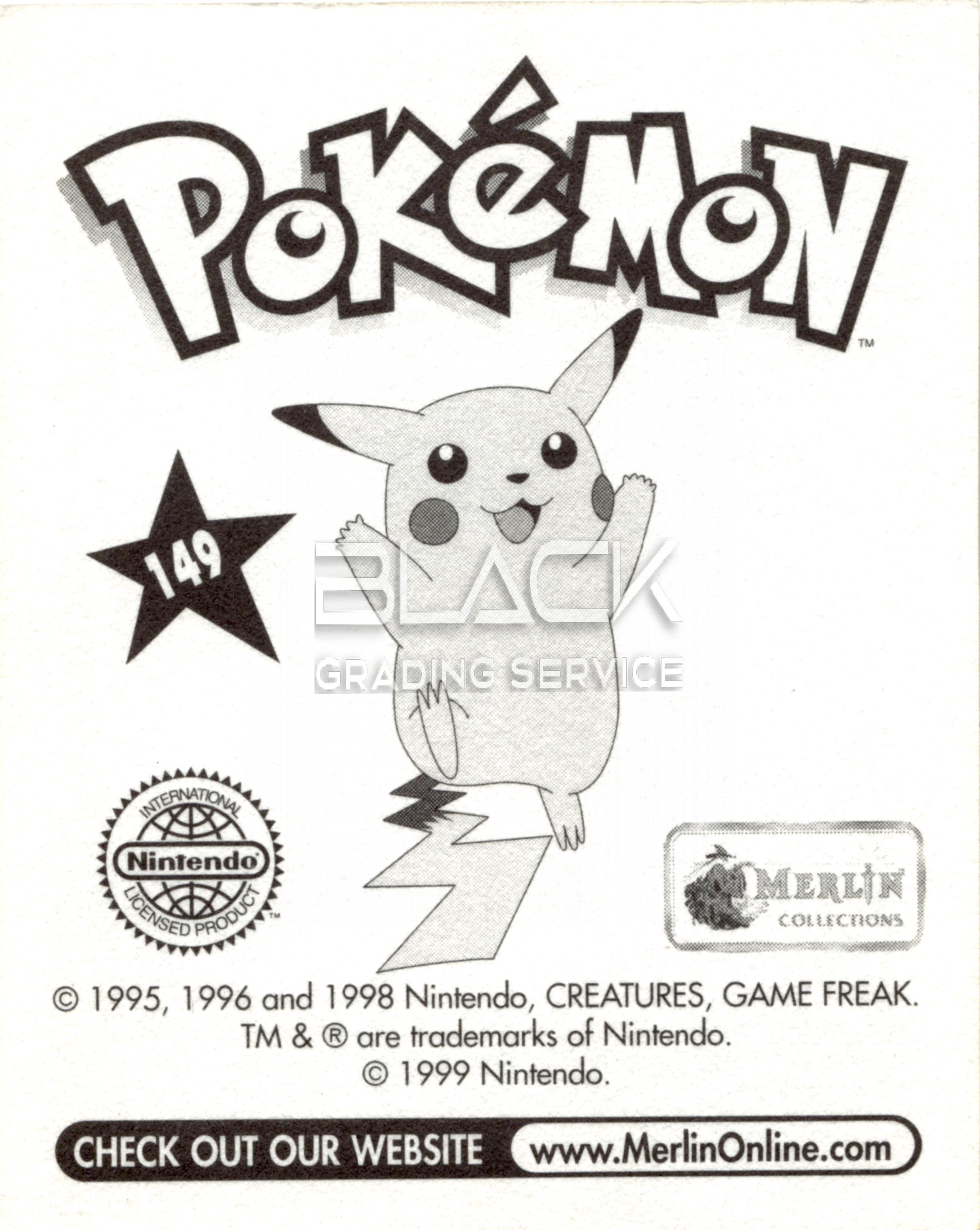 Back - Pokemon Merlin Stickers Series 1