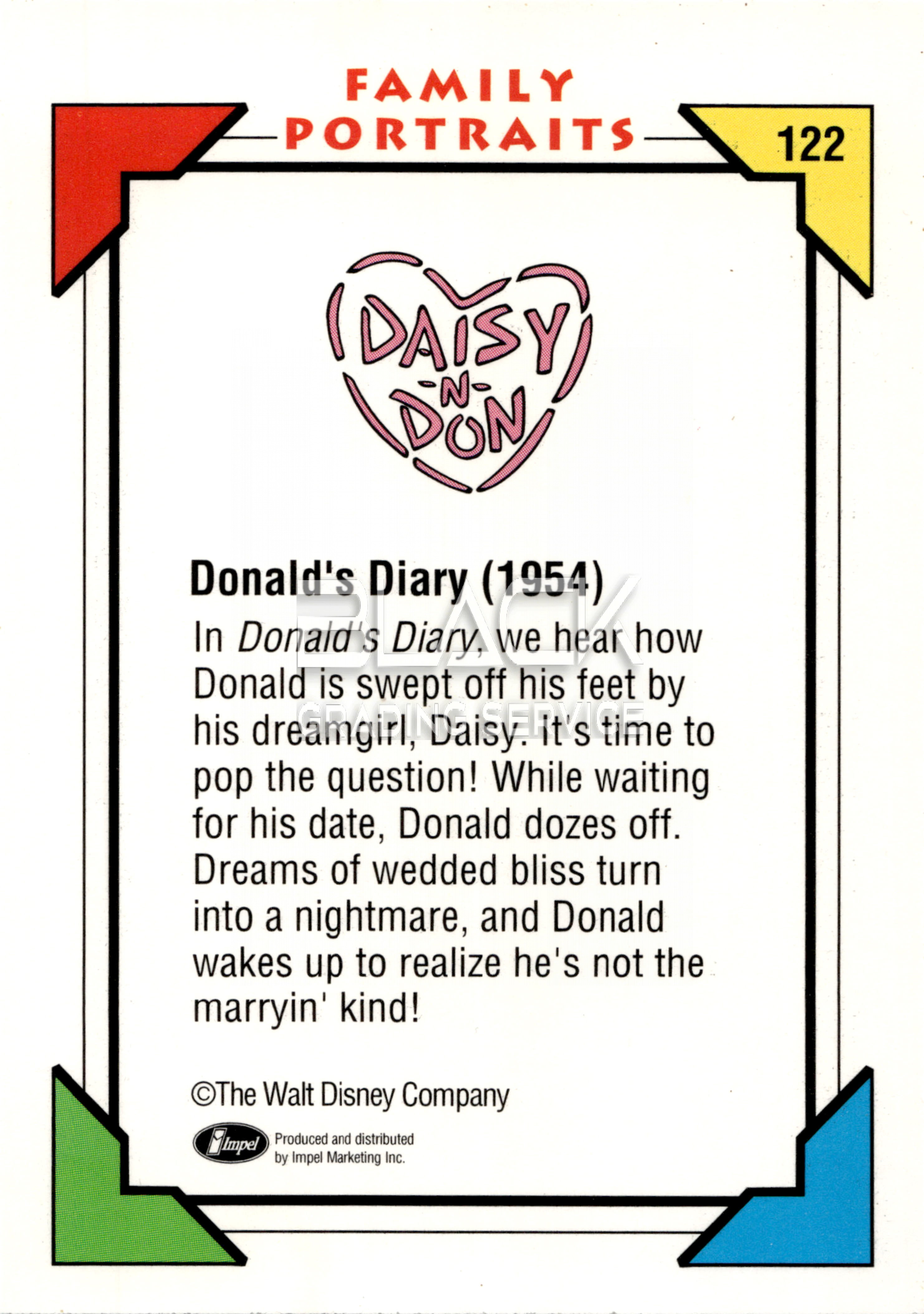 Back - Impel Disney Collector Cards