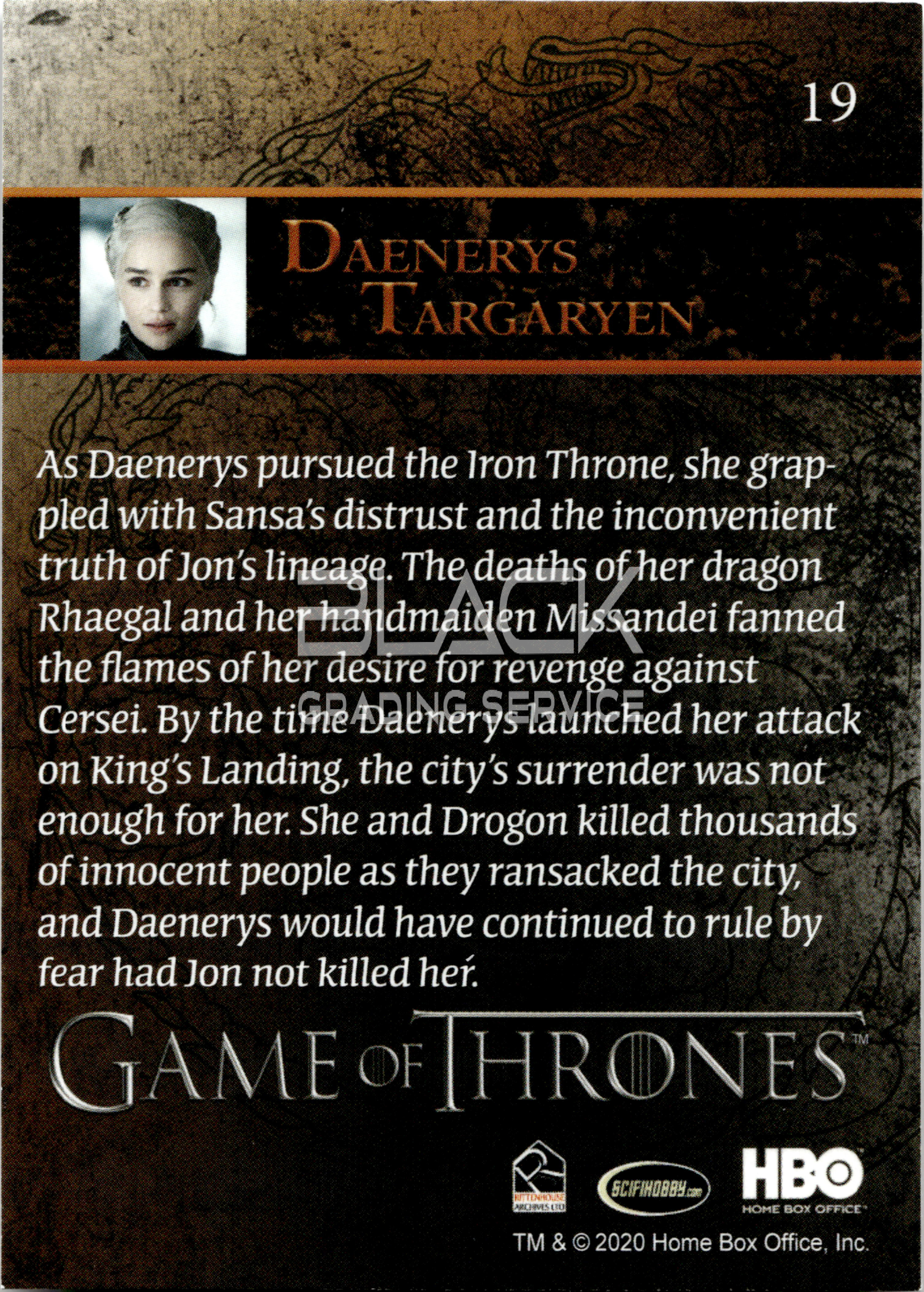 Back - Game of Thrones Season 8