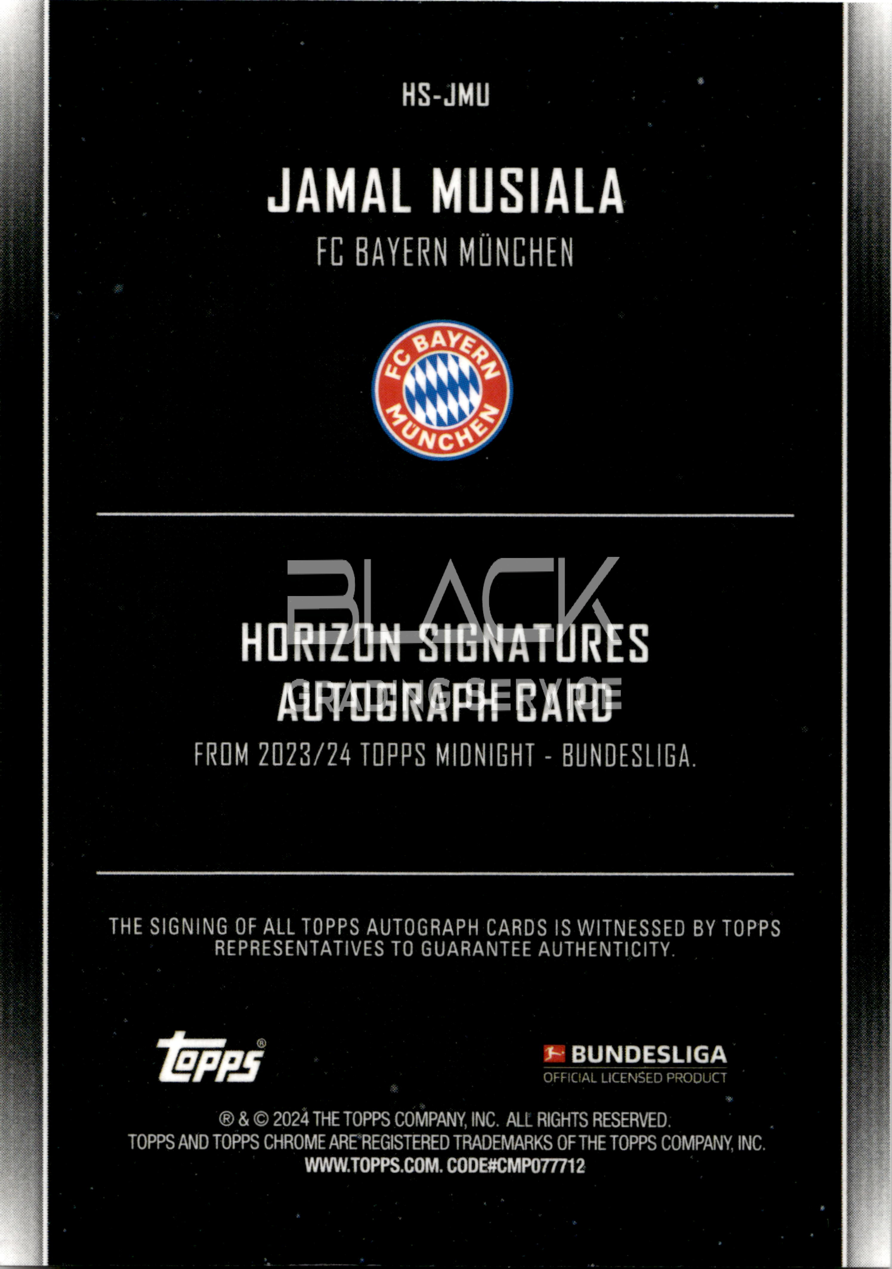 Back - Topps Bundesliga Midnight