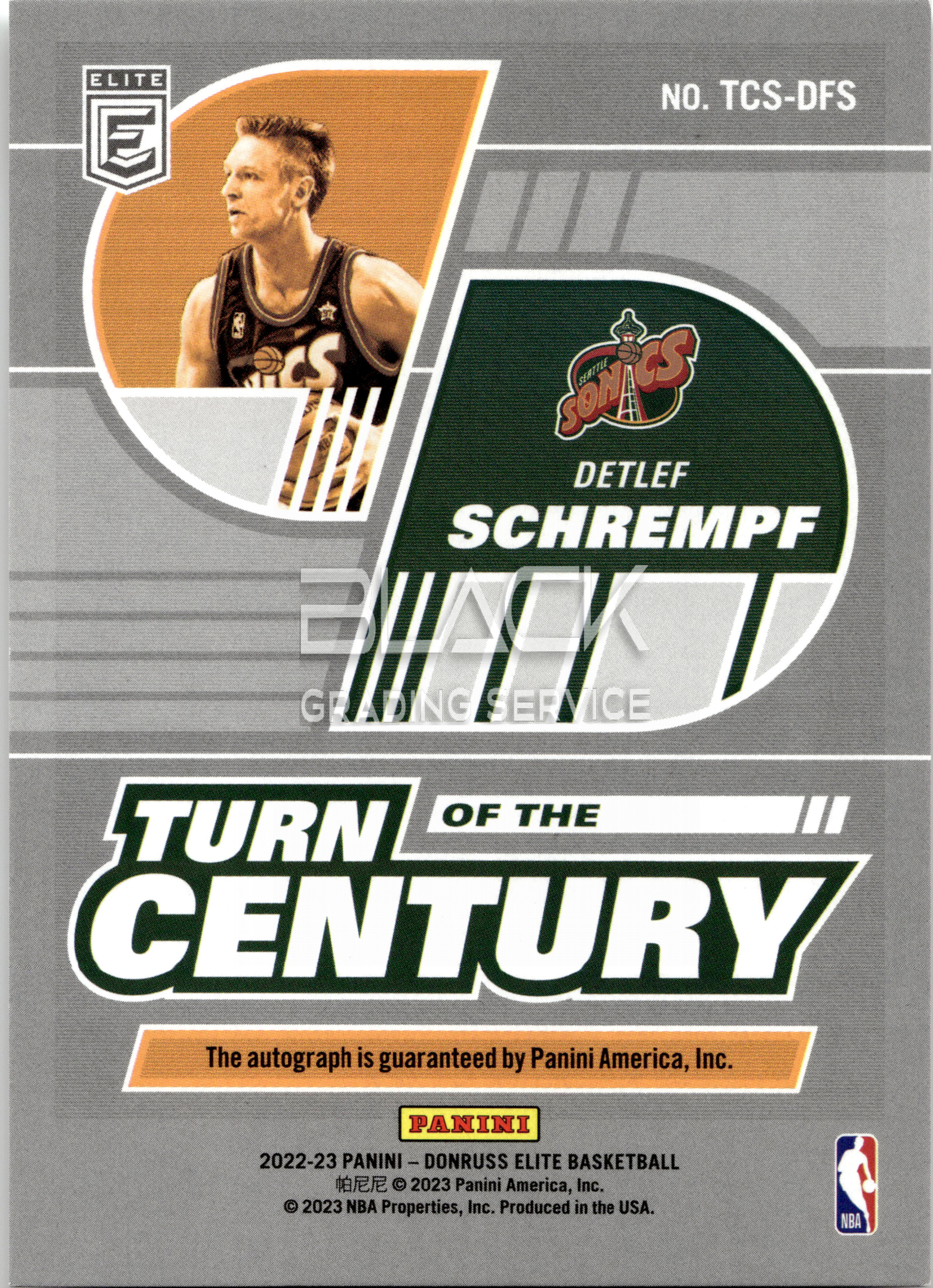 Back - Panini Donruss Elite