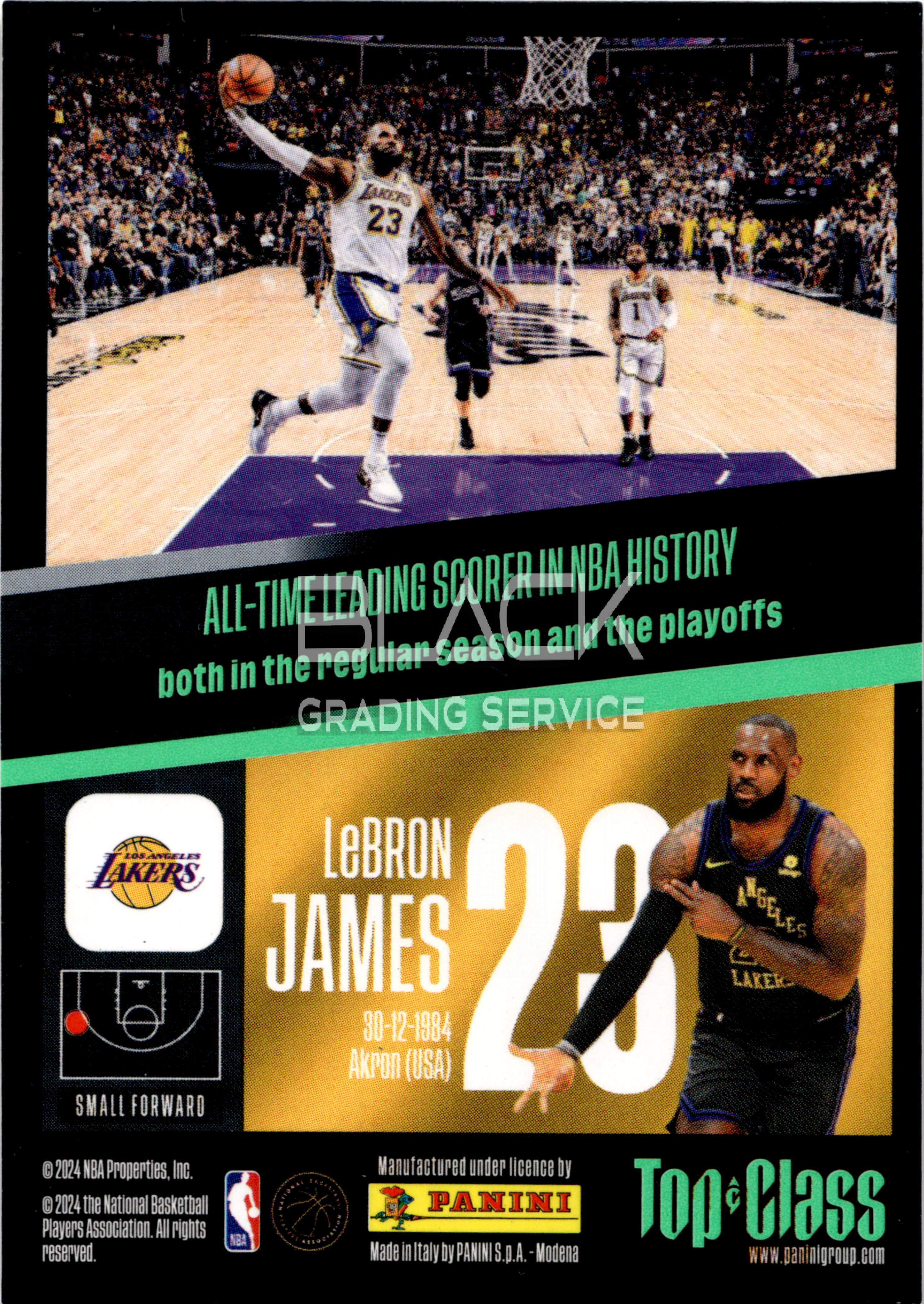 Back - Panini Top Class