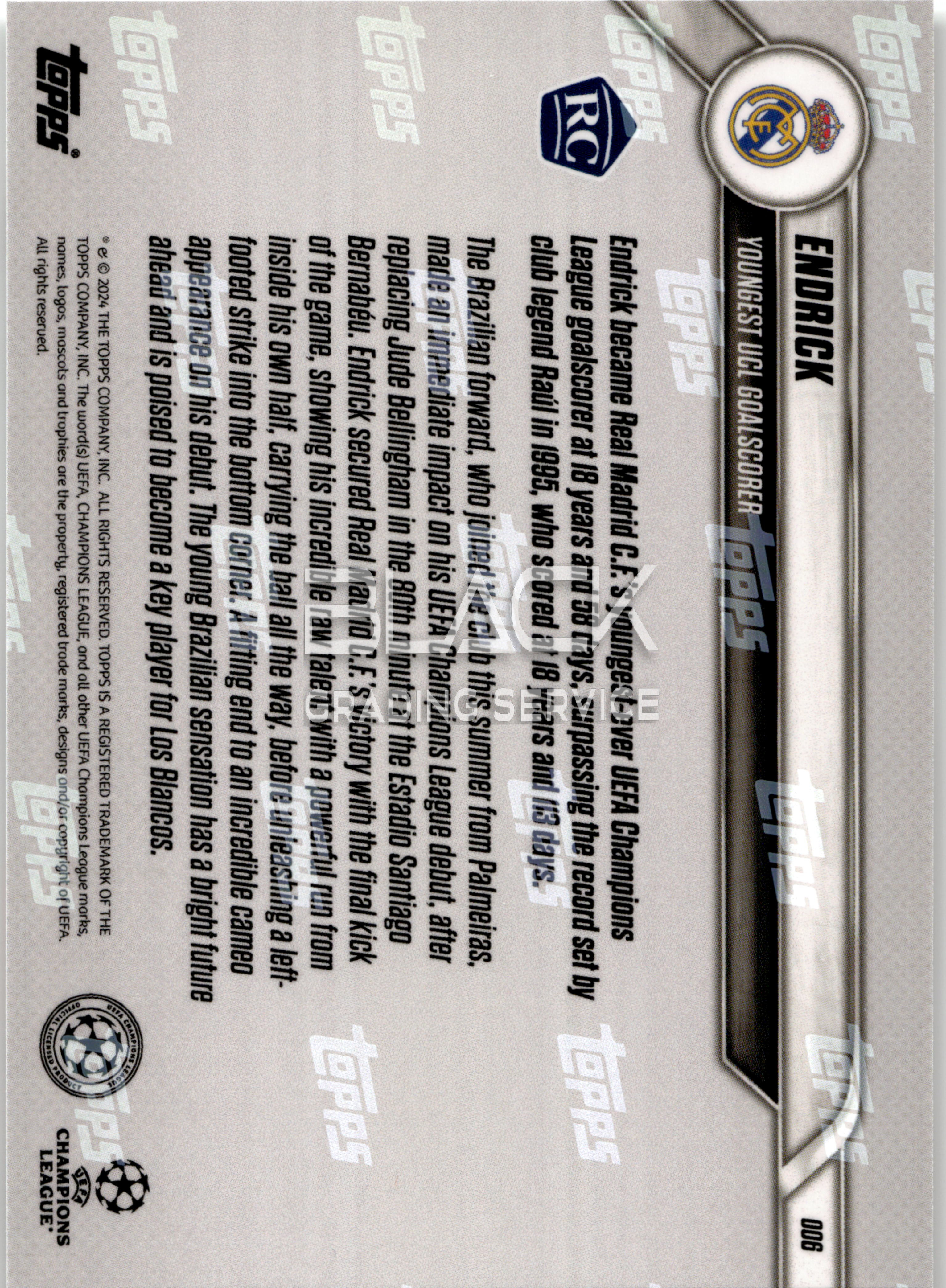 Back - Topps Now UCC Club Record: Youngest UCL Goalscorer