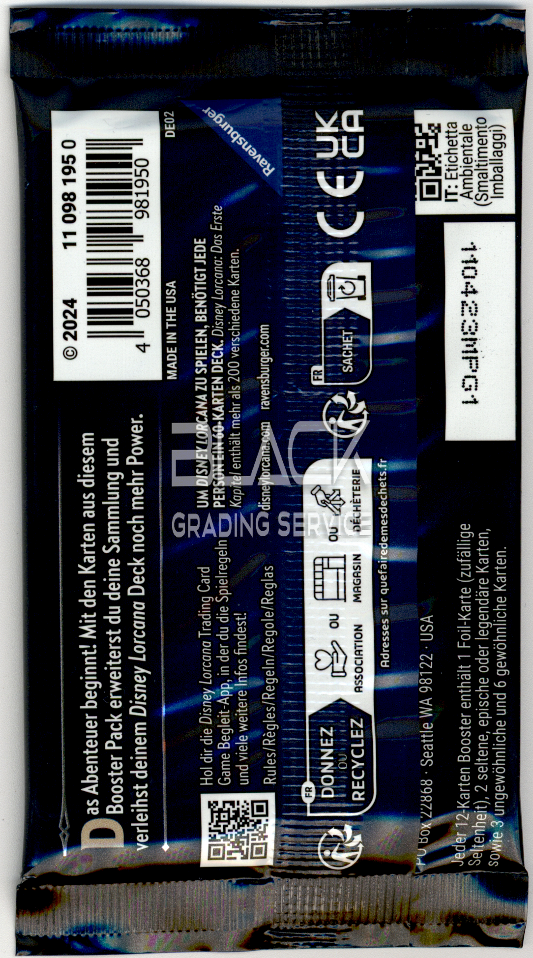 Back - Ravensburger GER Disney Lorcana The First Chapter