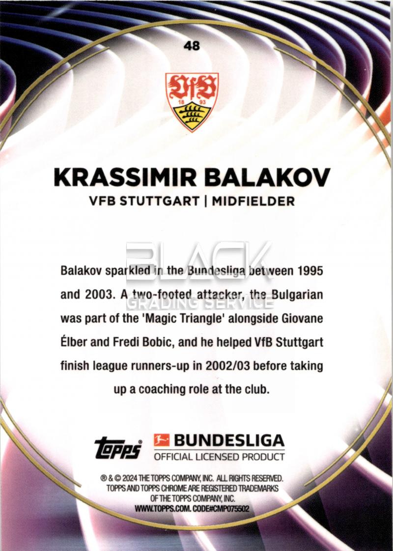 Back - Topps Bundesliga 60 YEARS CELEBRATION