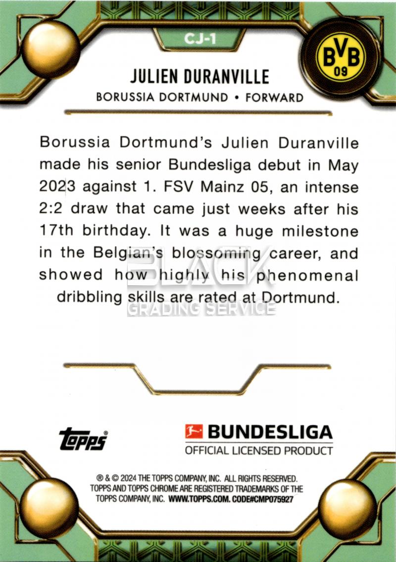 Back - Topps Chrome Bundesliga