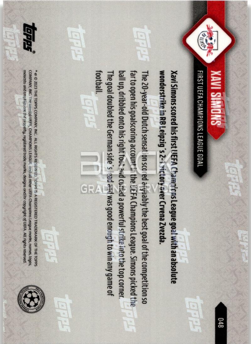 Back - Topps Now UCL First UEFA Champions League goal