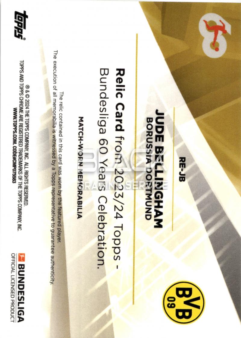 Back - Topps Bundesliga 60 YEARS CELEBRATION
