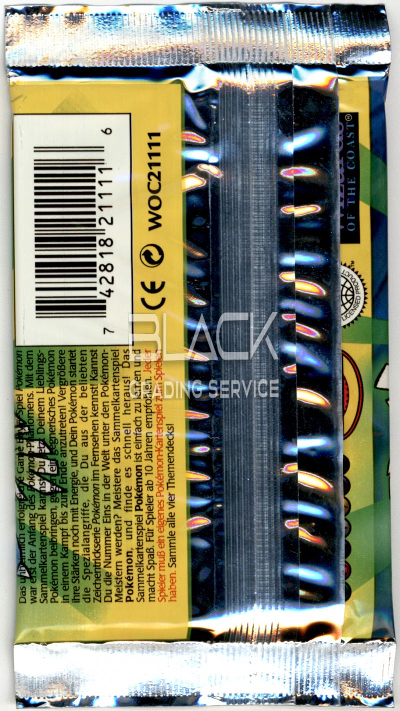 Back - Pokemon GER Base Set 1ST Edition