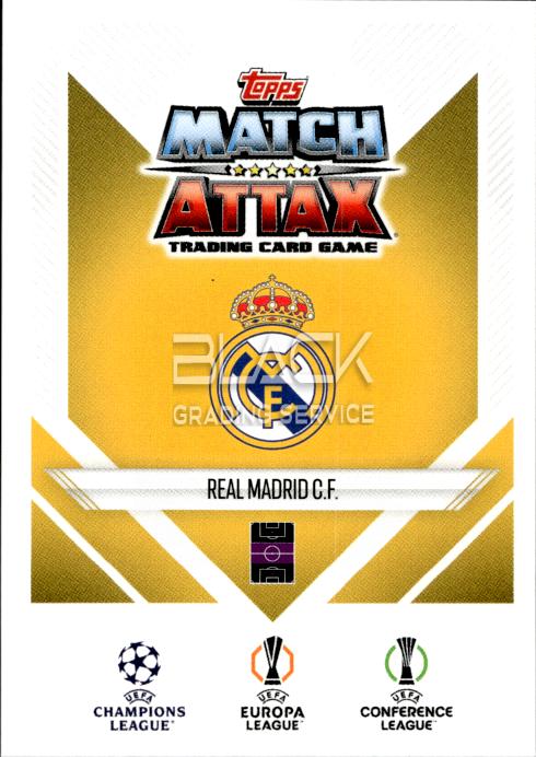 Back - Topps UCC Match Attax