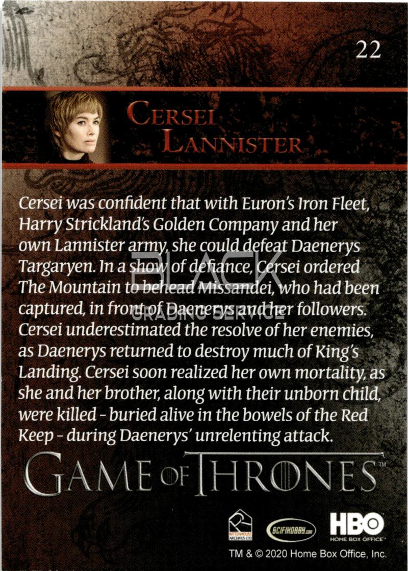 Back - Game of Thrones Season 8