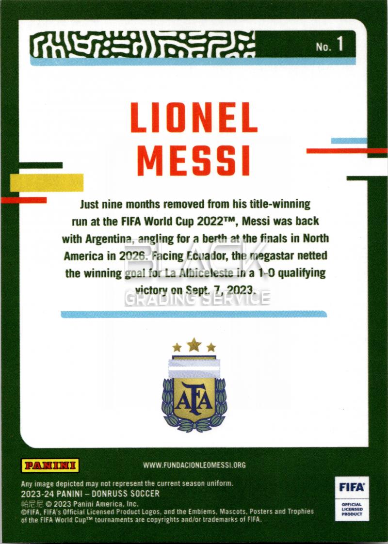 Back - Panini Donruss Soccer