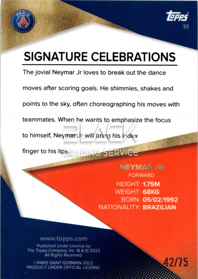 Back - Topps Paris Team Set