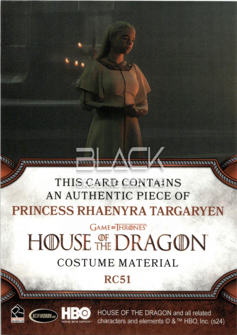 Back - Game of Thrones House of the Dragon Costume Material