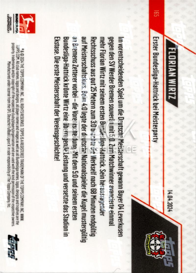 Back - Topps Now First Bundesliga hat-trick kicks off celebration