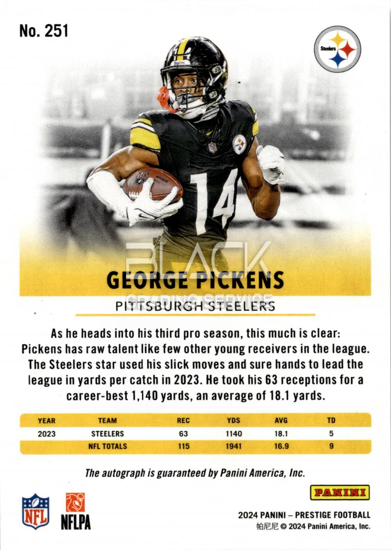 Back - Panini Prestige Football