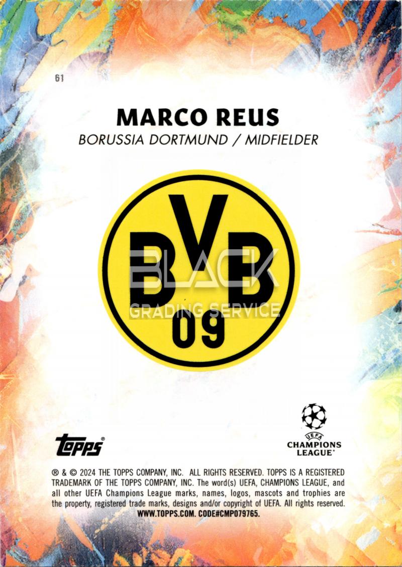 Back - Topps UCC INCEPTION