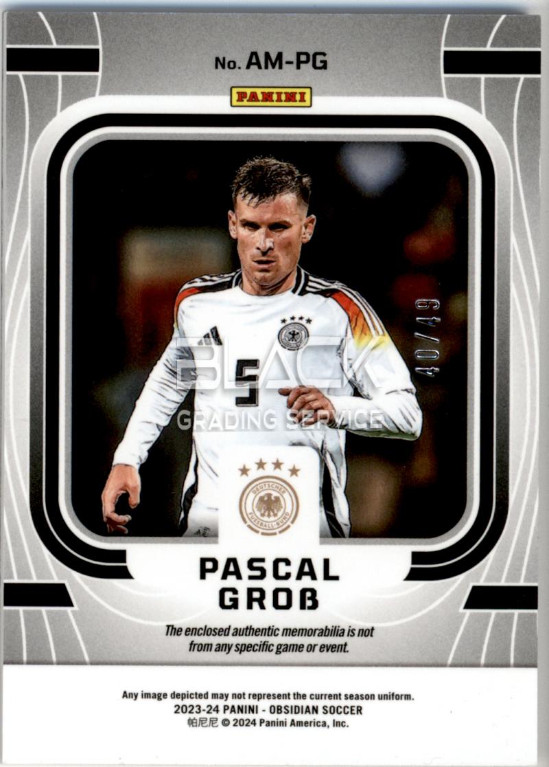 Back - Panini Obsidian Soccer