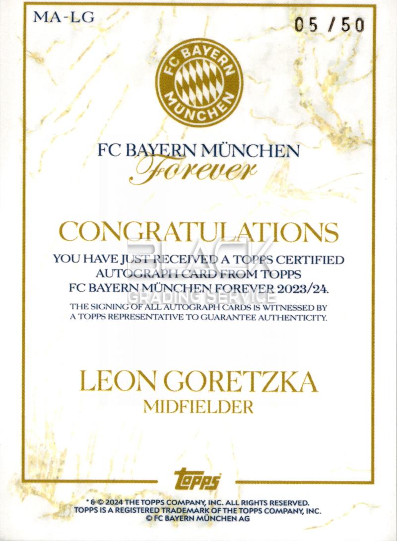 Back - Topps FC Bayern München Forever