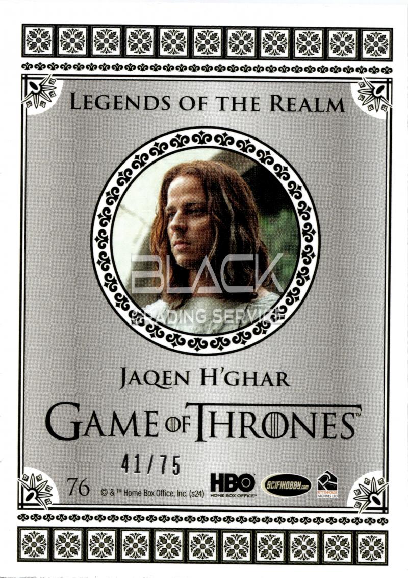 Back - Game of Thrones Legends of the Realm