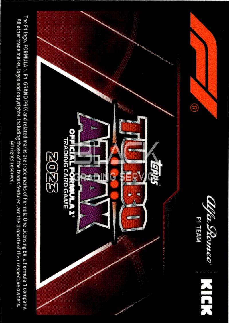 Back - Topps Turbo Attax Formula 1