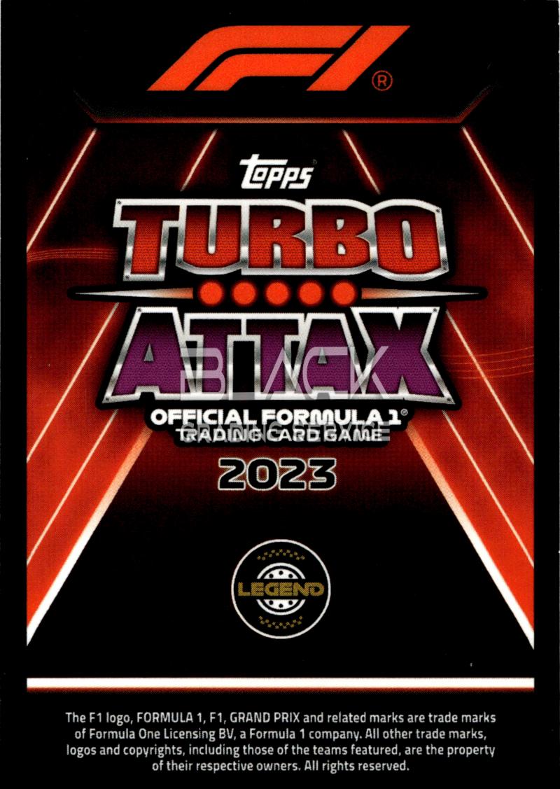 Back - Topps Turbo Attax Formula 1