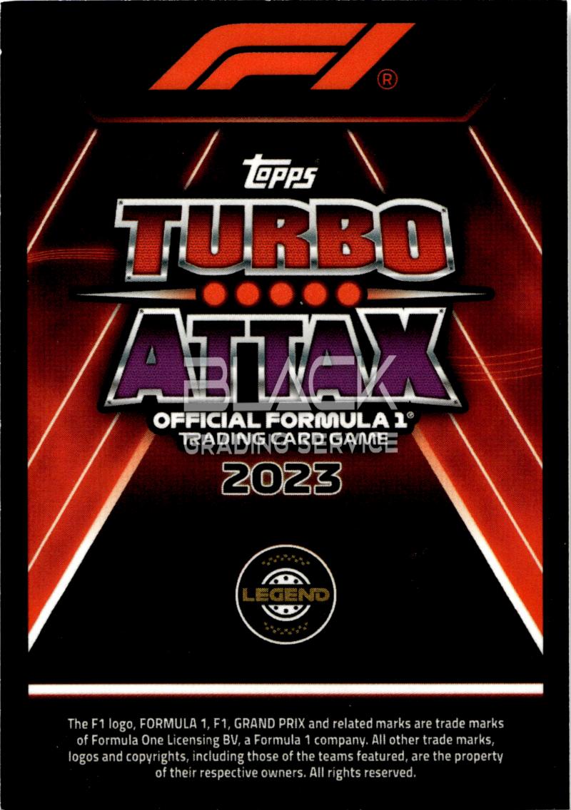 Back - Topps Turbo Attax Formula 1