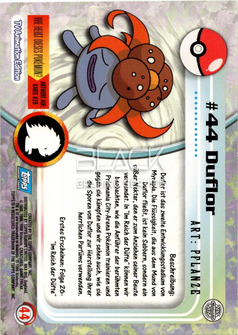 Back - Topps Pokemon GER TV Animation Edition