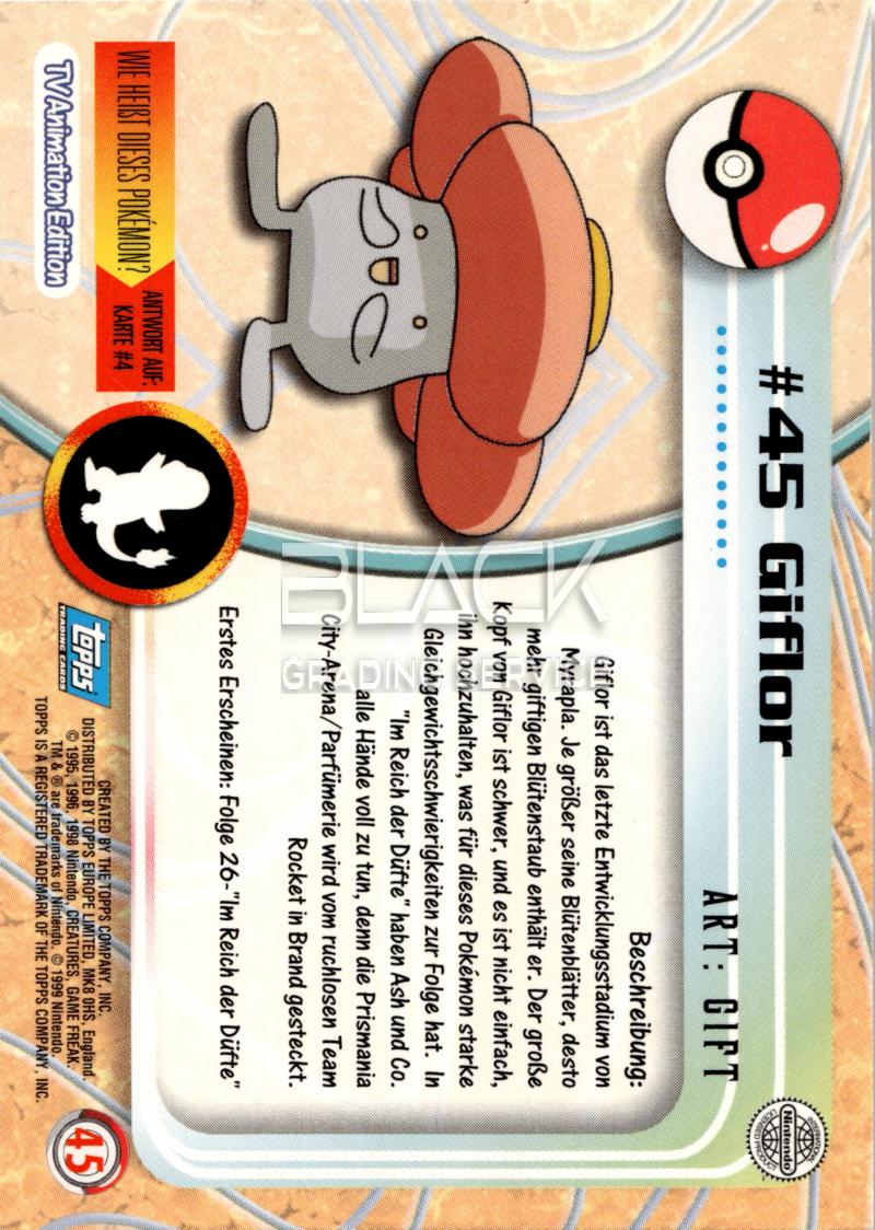 Back - Topps Pokemon GER TV Animation Edition