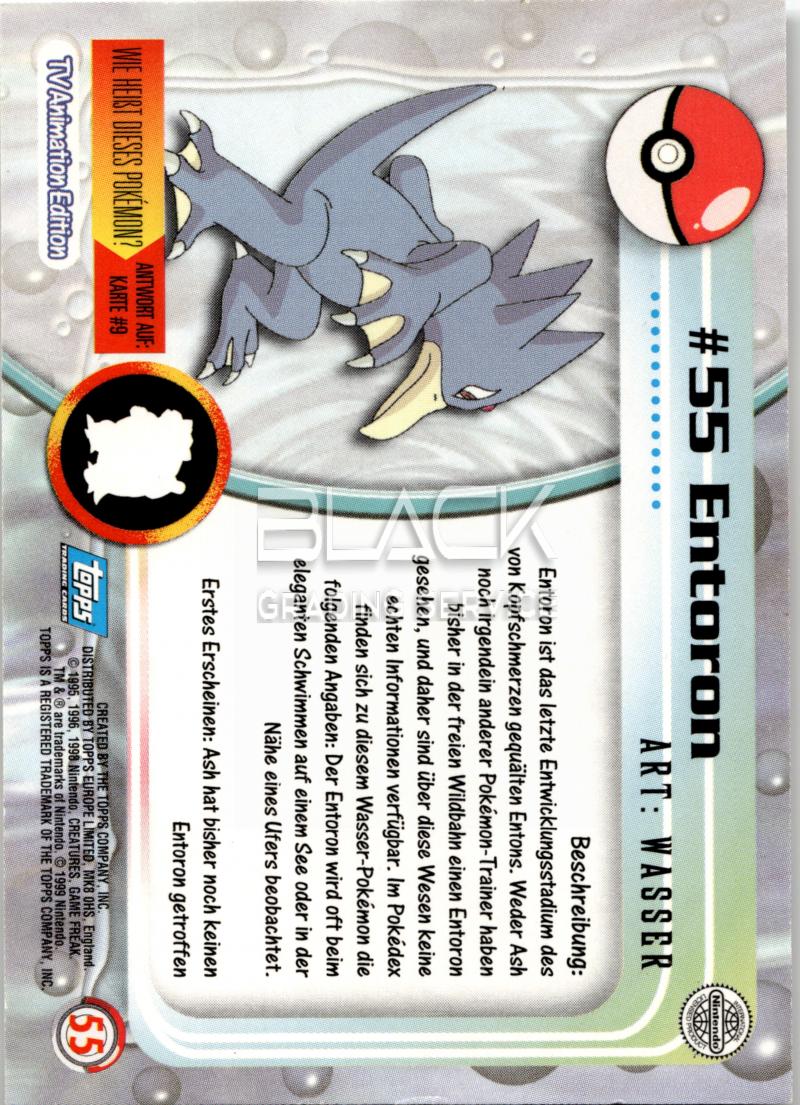 Back - Topps Pokemon GER TV Animation Edition