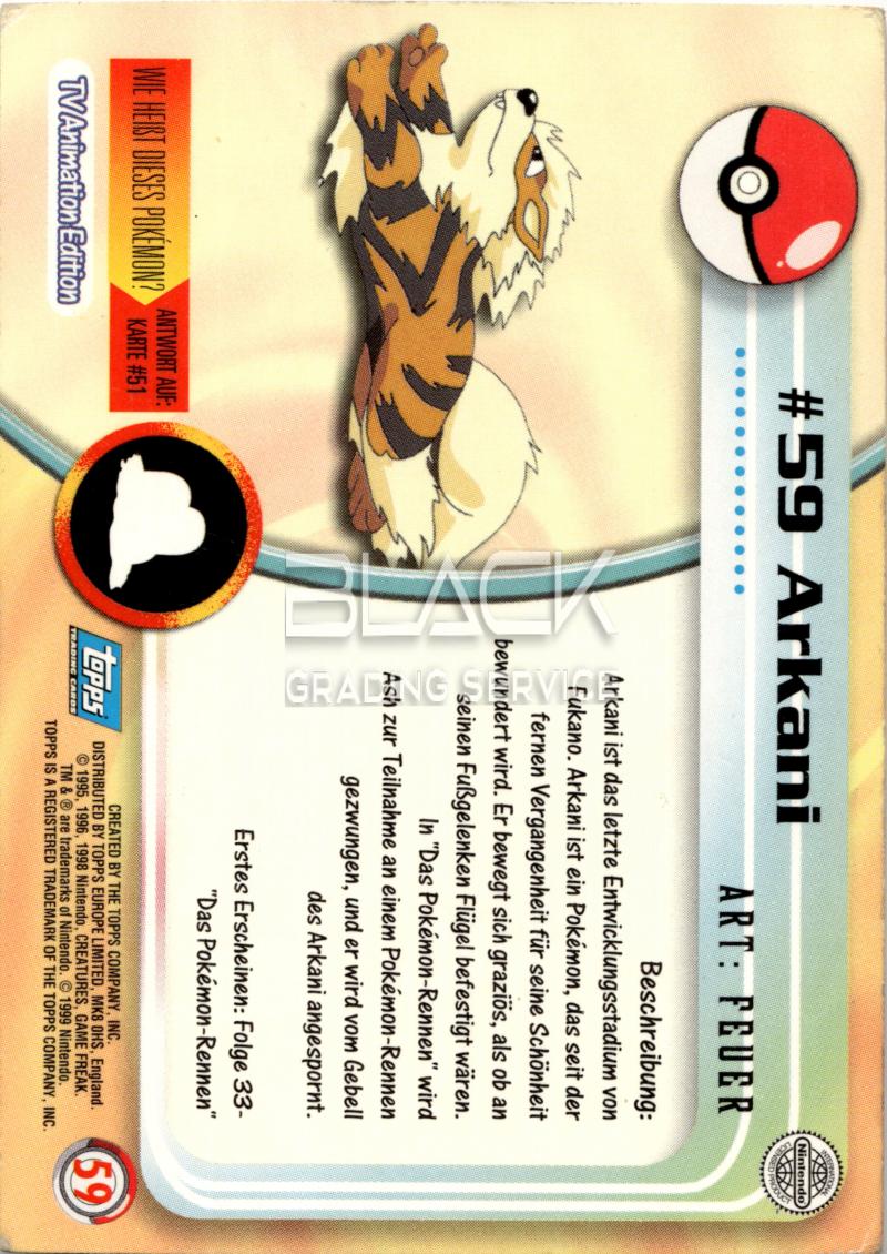 Back - Topps Pokemon GER TV Animation Edition
