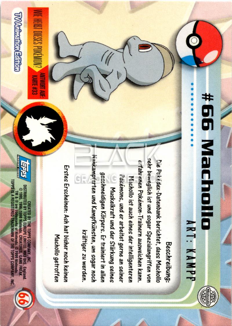Back - Topps Pokemon GER TV Animation Edition