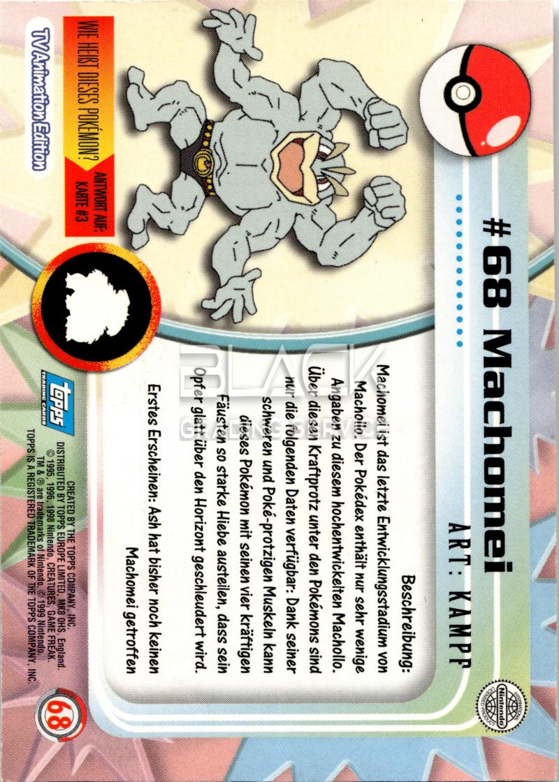 Back - Topps Pokemon GER TV Animation Edition