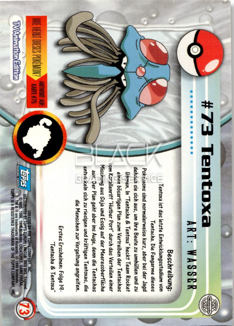 Back - Topps Pokemon GER TV Animation Edition