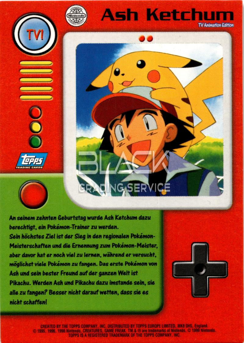 Back - Topps Pokemon GER TV Animation Edition