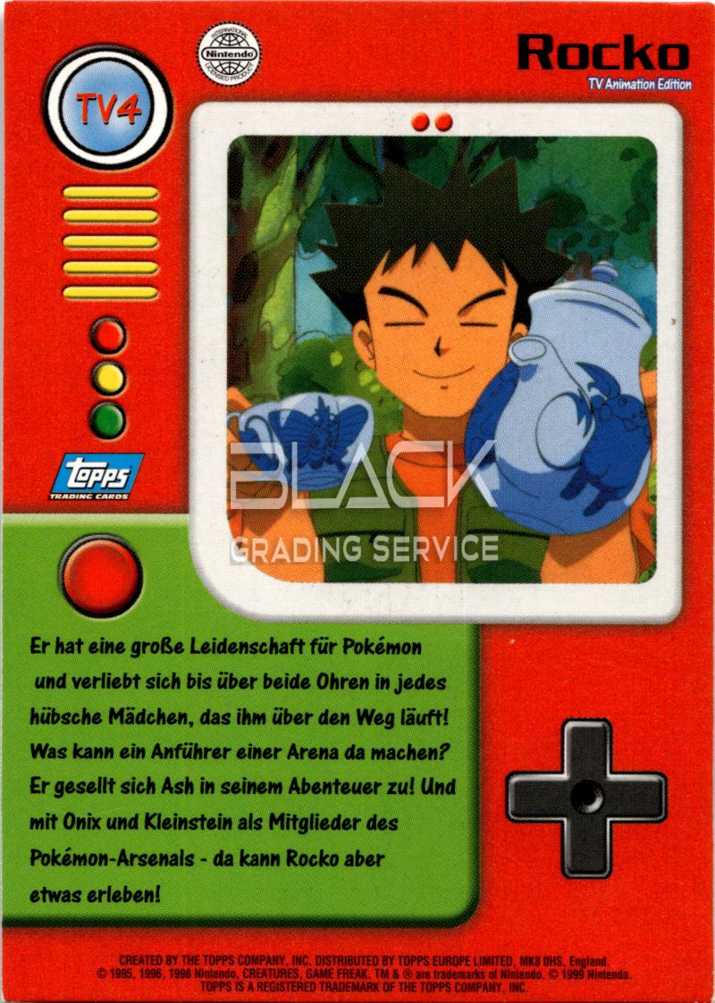 Back - Topps Pokemon GER TV Animation Edition