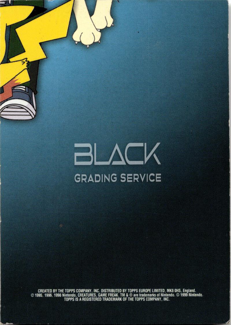 Back - Topps Pokemon GER TV Animation Edition