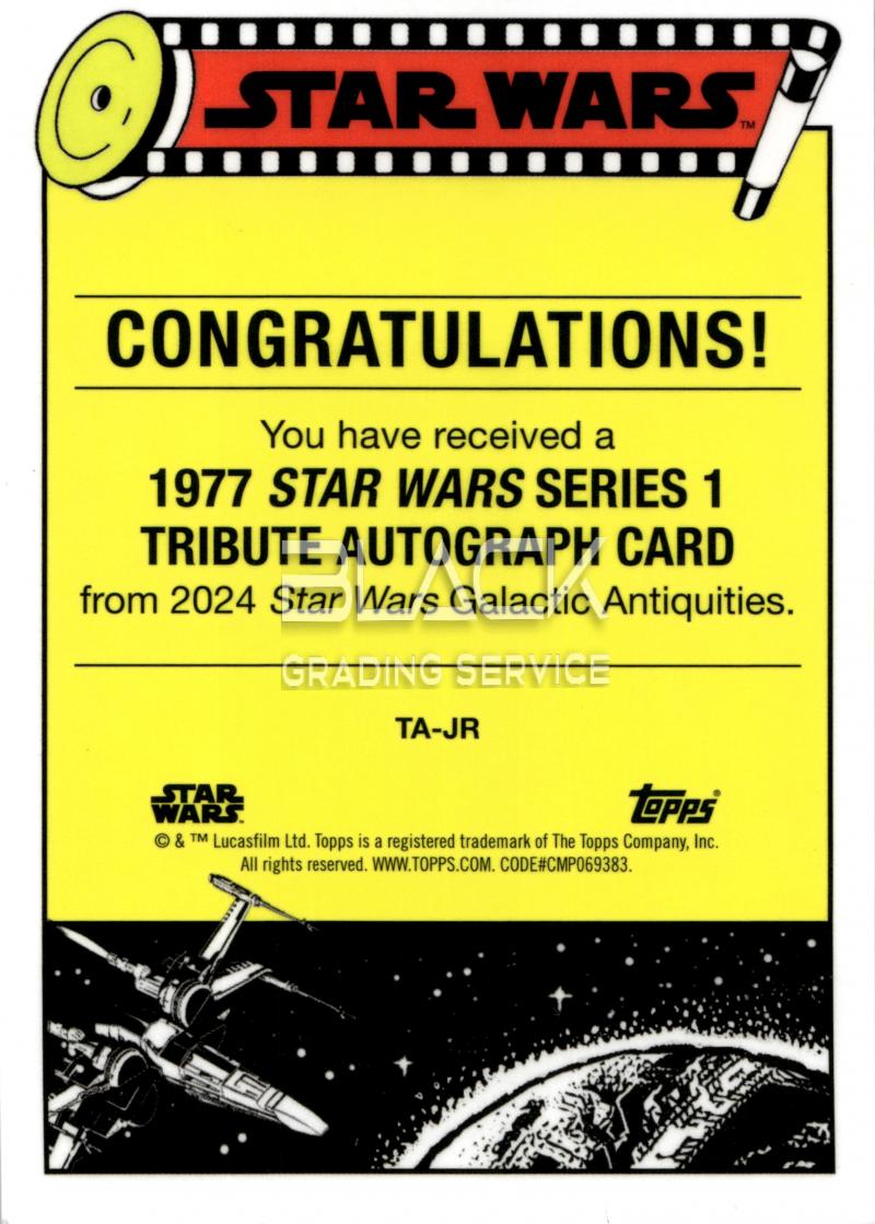 Back - Topps Star Wars Galactic Antiquities