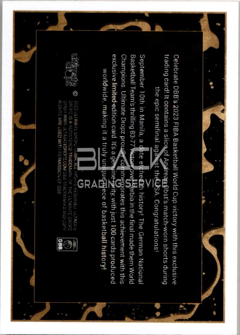 Back - DBB Ultimate Dropz World Champion Edition