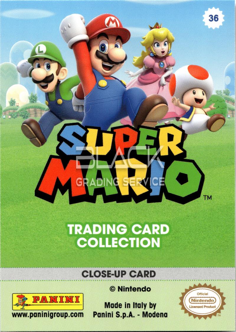 Back - Panini Super Mario Trading Card Collection
