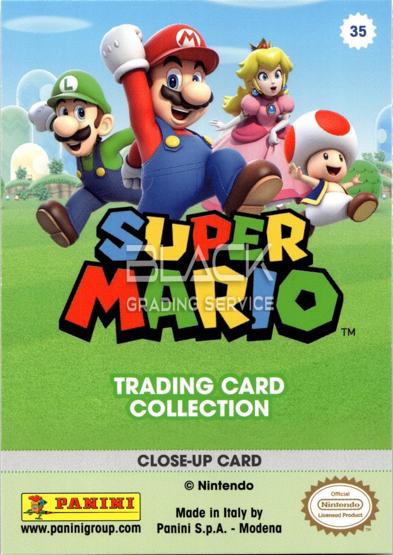 Back - Panini Super Mario Trading Card Collection