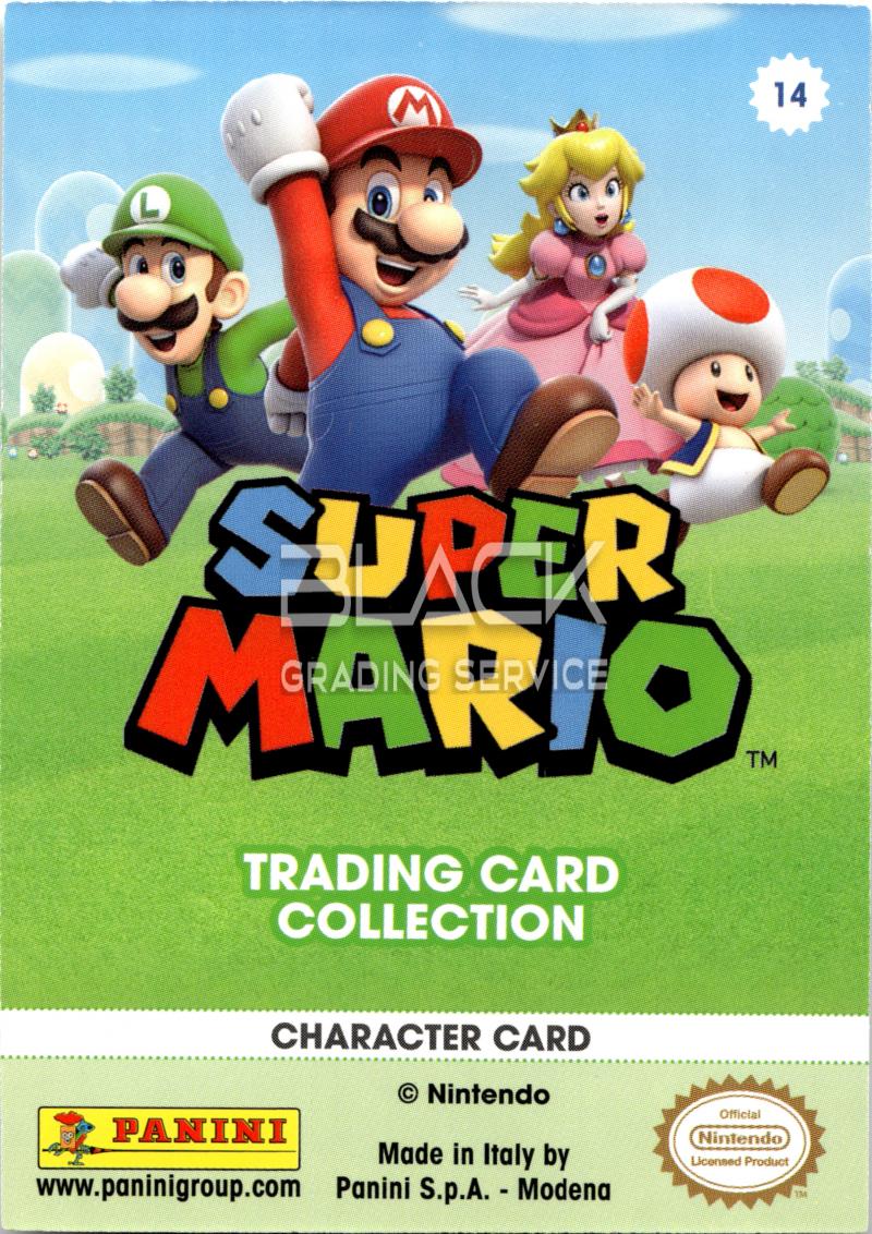 Back - Panini Super Mario Trading Card Collection