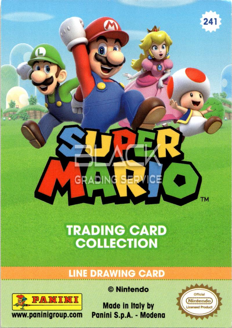 Back - Panini Super Mario Trading Card Collection